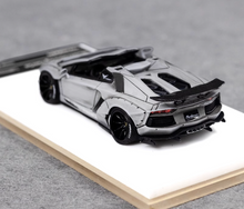 Load image into Gallery viewer, FW 1:64 Gray Aventador LP700 Convertible LBWK Sport Model Diecast Resin Car
