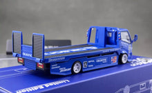 Load image into Gallery viewer, MT 1:64 Blue Calsonic H300 Flatbed Tow Truck Custom Model Diecast Metal Car
