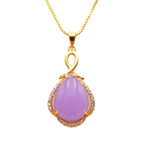 Load image into Gallery viewer, Nature Jade Fortune Drop Pendant Necklace Gift Jewelry charm Blessing Lucky New
