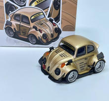Load image into Gallery viewer, DK 1:64 HEC Gold RWB Beetle Widebody Cute Q Sports Model Diecast Metal Car New Collection

