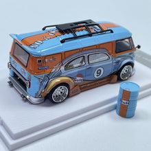 Load image into Gallery viewer, Liberty 1:64 Blue VW T1 #9 Mini Van Widebody Sport Model Diecast Metal Car New Collection
