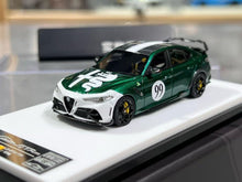 Load image into Gallery viewer, 1:64 CL Green Romeo Giulia GTAm #99 Sports Model Diecast Resin Car New Collection
