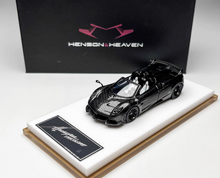 Load image into Gallery viewer, HH 1:64 Black Carbon Huayra Tricolore Convertible Model Diecast Metal Car New Collection
