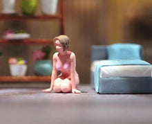 Load image into Gallery viewer, 1:64 Painted Figure Model Miniature Resin Diorama Sand Sexy Girl Lady Bikini Toy

