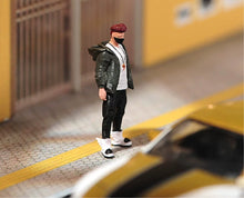 Load image into Gallery viewer, 1:64 Painted Figure Model Miniature Resin Diorama Toy Sand Street Trendy Man
