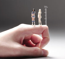 Load image into Gallery viewer, 1:64 Painted Unpainted Figure Model Miniature Resin Diorama School Uniform Girl New
