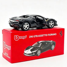 Load image into Gallery viewer, Bburago 1:64 Black 296 GTB Fiorano Sports Open Model Diecast Metal Car New Collection
