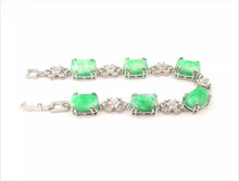 Load image into Gallery viewer, Nature Jade Beaded Bracelet Jewelry Blessing Lucky Fortune Gift For Her Chain g
