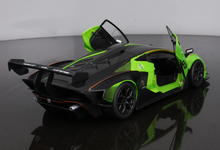 Load image into Gallery viewer, Bburago 1:27 Green Essenza SCV12 Racing Sports Model Toy Diecast Metal Car BN
