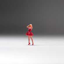 Load image into Gallery viewer, 1:64 Painted Unpainted Figure Model Miniature Resin Diorama Red Tutu Skirt Girl New
