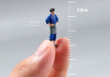 Load image into Gallery viewer, 1:64 Painted Figure Model Miniature Resin Diorama Toy Sand Raman Chef Man Stand
