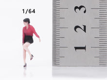 Load image into Gallery viewer, 1:64 Painted Figure Model Miniature Resin Diorama Sand Red Top Office Lady Toy
