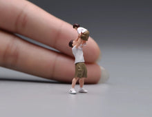 Load image into Gallery viewer, 1:64 Painted Figure Model Miniature Resin Diorama Toy Sand Father and Son Boy
