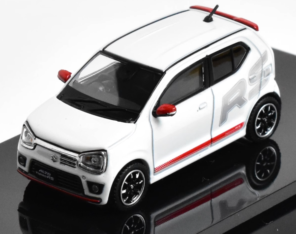 HobbyJapan 1:64 White RS Suzuki Alto K Hatchback Model Diecast Metal Car New Collection