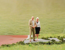 Load image into Gallery viewer, 1:64 Painted Figure Model Miniature Resin Diorama Sand Santa Old Folk Couple Toy
