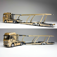Load image into Gallery viewer, GCD 1:64 Gold Actros Gigaspace 4x2 Trailer Truck Model Diecast Metal Car New Collection
