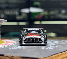 Load image into Gallery viewer, KILOworks 1:64 Black Silver GT3 EVO Racing Sports Model Diecast Metal Car New Collection
