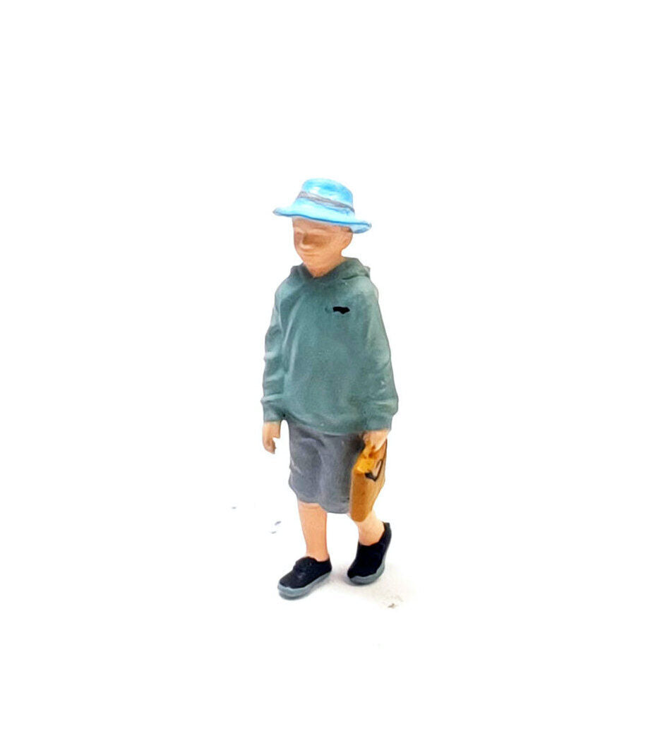 1:64 Painted Figure Mini Model Miniature Resin Diorama Sand Kid Child Boy Girl