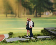 Load image into Gallery viewer, 1:64 Painted Figure Model Miniature Resin Diorama Sand School Couple Lovers Toy
