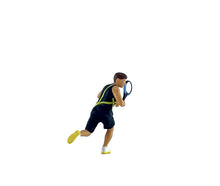 Load image into Gallery viewer, 1:64 Painted Figure Mini Model Miniature Resin Diorama Sport Tennis Lady Man Set

