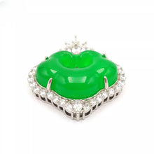 Load image into Gallery viewer, Nature Jade Yuanbao Pendant Necklace Gift Jewelry charm Blessing Fortune New a
