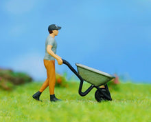Load image into Gallery viewer, 1:64 Painted Figure Model Miniature Resin Diorama Workder Porter Handler Man Toy Collection

