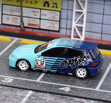 Load image into Gallery viewer, SW 1:64 JDM Blue EG6 Civic R Hatchback Sports Model Diecast Metal Car New
