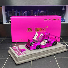 Load image into Gallery viewer, Topart 1:64 Pink LBWK Countach #41 Sports Model Diecast Metal Car New Collection
