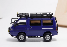 Load image into Gallery viewer, Autobots 1:64 Purple Blue 4WD Delica L300 Camper Van Model Diecast Metal Car
