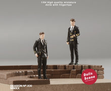 Load image into Gallery viewer, 1:64 Painted Figure Mini Model Miniature Resin Diorama Uniform Captain Pilot Man
