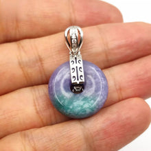 Load image into Gallery viewer, Nature Jade Round Pendant Necklace Gift Jewelry charm Blessing Lucky Accessory A
