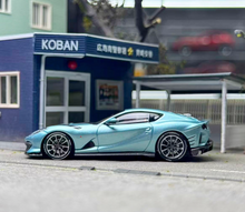 Load image into Gallery viewer, TOC 1:64 Ice Blue 812C Coupe Racing Sports Model Diecast Metal Car New Collection
