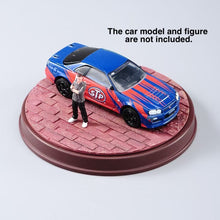Load image into Gallery viewer, 1:64 Painted Car Model Base Miniature Diorama Sand Scenario Red brick Road Toy
