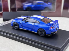 Load image into Gallery viewer, MH 1:64 Blue 50th Skyline GTR R35 Racing Sports Model Diecast Metal Car New Collection
