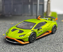 Load image into Gallery viewer, MINIGT 1:64 Green Huracan STO Racing Sports Model Diecast Metal Car #547

