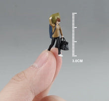 Load image into Gallery viewer, 1:64 Painted Figure Mini Model Toy Miniature Car Scenes Resin Backpacker Man
