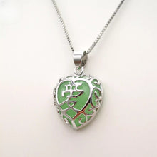 Load image into Gallery viewer, Nature Jade Love Pendant Necklace Gift Jewelry charm Blessing Adore Jewelry k
