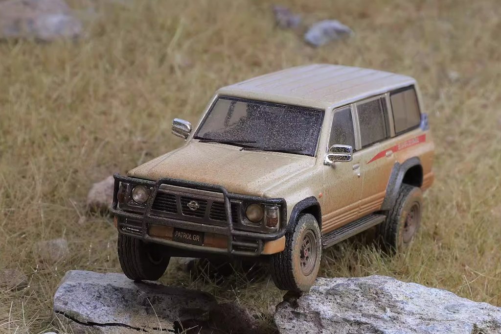 Shadow 1:64 Yellow Dirty Patrol GR Y60 SUV ORV Model Diecast Metal Car BN