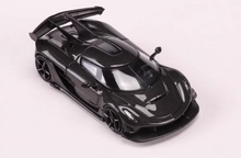 Load image into Gallery viewer, HKM 1:64 Black Carbon Jesko Super Racing Sports Model Diecast Metal Car New
