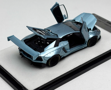 Load image into Gallery viewer, PGM 1:64 Ice Blue LBWK Aventador LP700-4 Sports Model Diecast Metal Car New Collection
