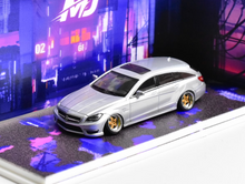 Load image into Gallery viewer, MJ 1:64 HEC Silver CLS 63 VIP Wagon Sports Model Diecast Metal Car New Collection
