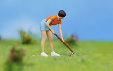 Load image into Gallery viewer, 1:64 Painted Figure Model Miniature Resin Diorama Sand Gardener Nurseryman Woman Collection
