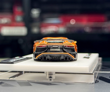 Load image into Gallery viewer, Tardis 1:64 Orange Aventador LP750-4 SV Sports Model Diecast Resin Car New Collection
