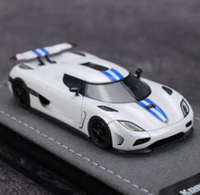 Load image into Gallery viewer, GRYNING 1:64 White Agera R Racing Sports Model Diecast Resin Car New Collection
