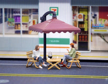 Load image into Gallery viewer, 1:64 Painted Figure Model Miniature Resin Diorama Cafe Sitting Pose Lady Man Toy Collection
