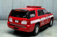 Load image into Gallery viewer, 1:64 596 Red Tahoe LAFD LA Fire SUV Police Sports Model Diecast Metal Car New Collection
