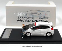 Load image into Gallery viewer, MG 1:64 White Carbon JDM Fit GK5 RS Figure Sports Model Diecast Metal Car New Collection
