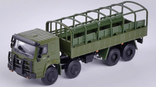 Load image into Gallery viewer, JKM 1:64 Military Green HOWO 8x8 Personnel Carrier Truck Model Diecast Metal
