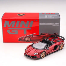 Load image into Gallery viewer, MINIGT 1:64 Red Aventador SVJ Roadster Racing Sport Model Toy Metal Car 506
