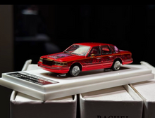 Load image into Gallery viewer, MK 1:64 HEC Red Art Lincoln Town Car Luxury Sedan Model Diecast Metal Car New Collection
